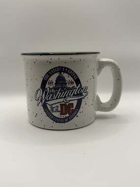 Liquid Logic Washington DC The Nation's Capital Souvenir Speckled Ceramic Coffee